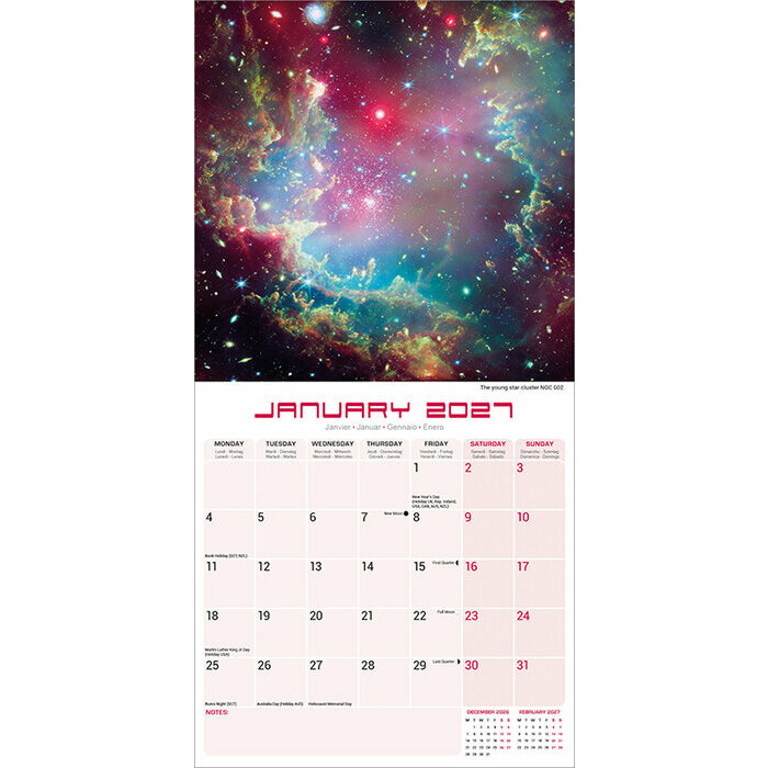 Calendrier 2027 Espace Calendrier 2027 Espace Terre
