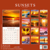 Calendrier 2027 papier Coucher de Soleil Bord de Rivi�re