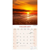 Calendrier 2027 Coucher de Soleil Bord de Rivi�re