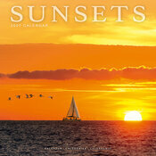 Calendrier 2027 mural Coucher de Soleil Bord de Rivi�re