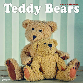 Calendrier 2027 Ourson Peluche Vintage