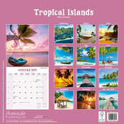 Calendrier 2027 mural Couch� de soleil ile paradisiiaque