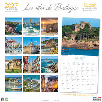 Calendrier 2027 Les plus beaux sites de Bretagne