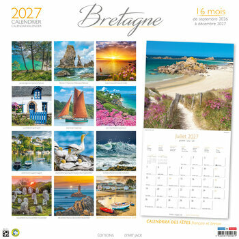 Calendrier 2027 Bretagne Bateaux Ports