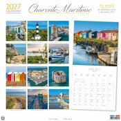 Calendrier Papier 2027 Charente Maritime Rose Tr�miere