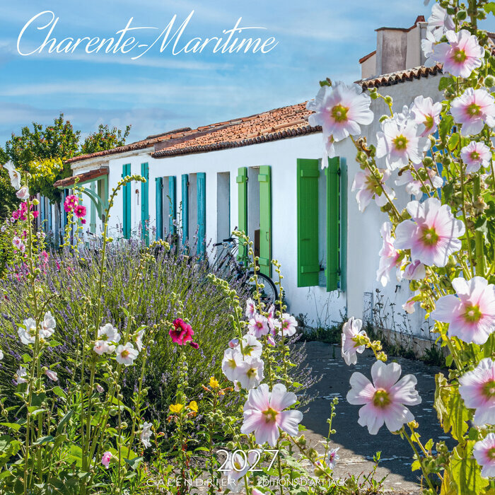 Calendrier Mural 2027 Charente Maritime Rose Tr�miere