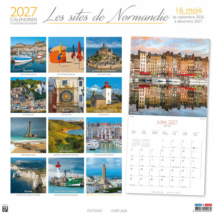 Calendrier Mural 2027 Normandie
