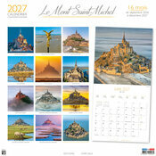 Calendrier Mural 2027 12 photos Le Mont Saint Michel