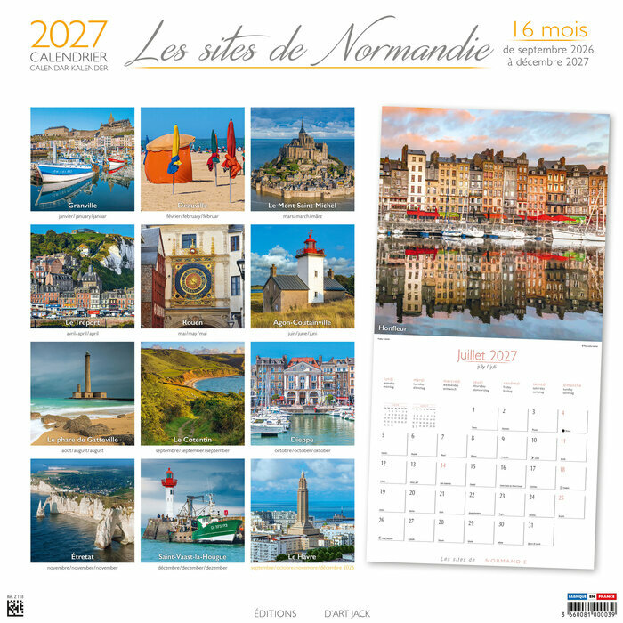 Calendrier Mural 2027 Normandie