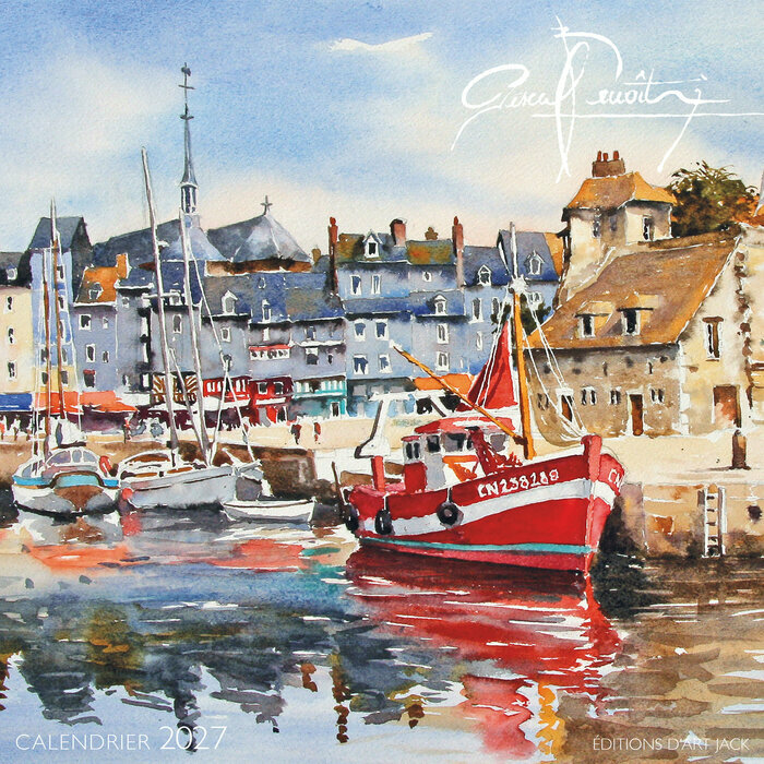 Calendrier Mural 2027 Normandie Honfleur peinture