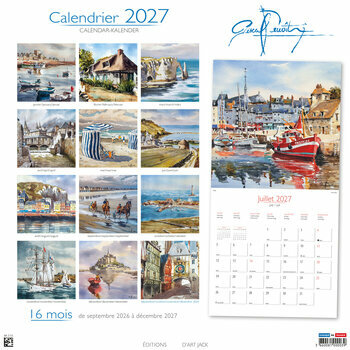 Calendrier 2027 Pascal Benoit Normandie Etretat