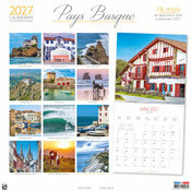 Calendrier Mural 2027 Region Pays Basque