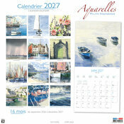 Calendrier 2027 Aquarelle voilier Vanderbergue