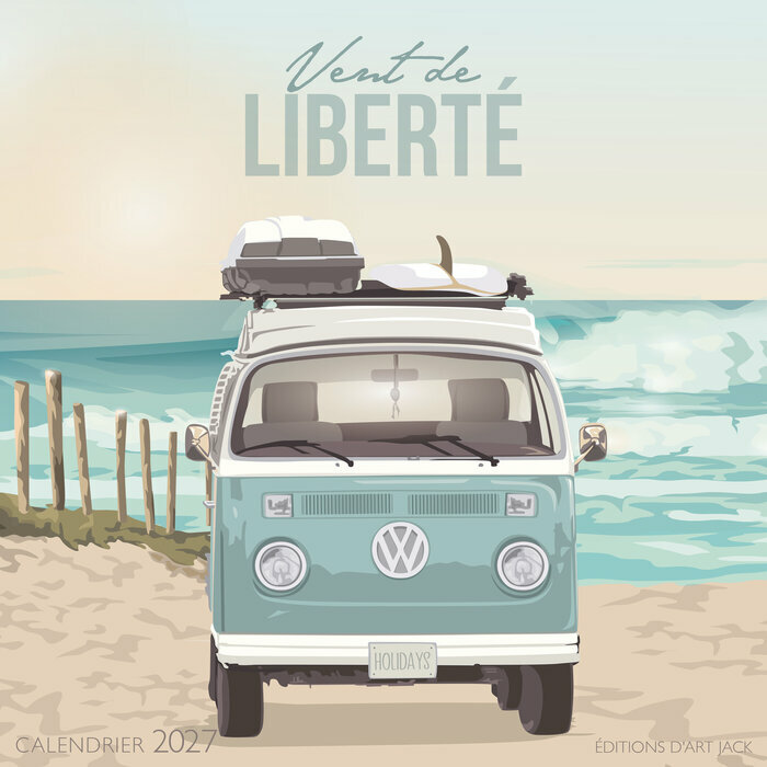 Calendrier Mural 2027 Balade � la plager - Pauline Launay