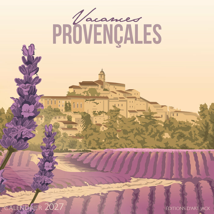 Calendrier Mural 2027 Provence illustration