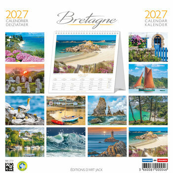 Calendrier Chevalet Calendrier Chevalet 2027 Les Plus Beaux Sites de Bretagne Bretagne Port de P&ecirc;che