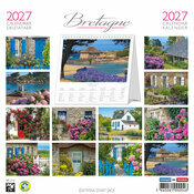 Calendrier Chevalet 2027 Bretagne Maison Bretonne Hortensias Calendrier Chevalet 2027 Maison Bretonne