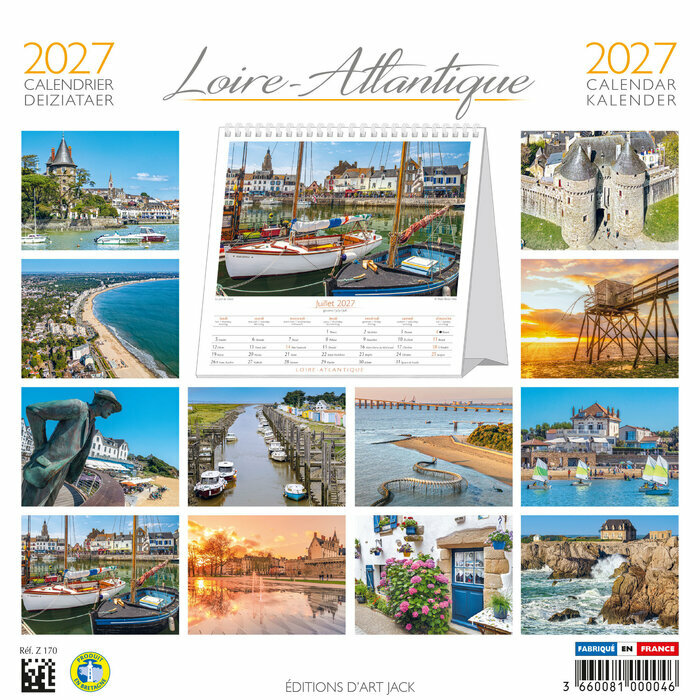 Calendrier Chevalet 2027 Loire Atlantique Calendrier Chevalet 2027 Loire Atlantique