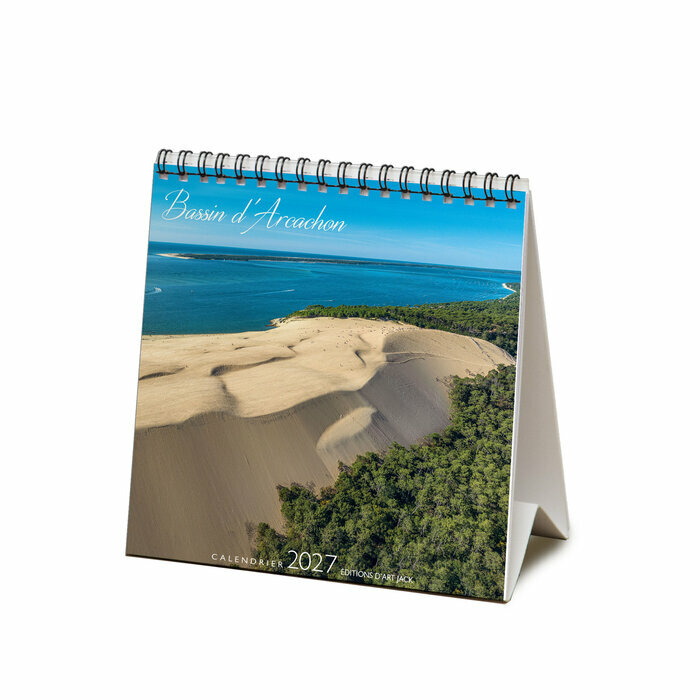 Calendrier Chevalet 2027 Bassin d'Arcachon Calendrier Chevalet Dune du Pilat 2027