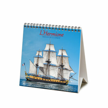 Calendrier Chevalet 2027 Fr&eacute;gate L'hermione
