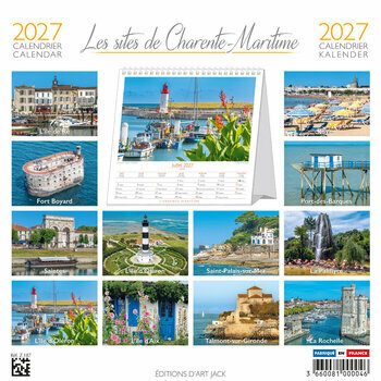 Calendrier Chevalet 2027 Les Plus Grands Sites de Charente Maritime