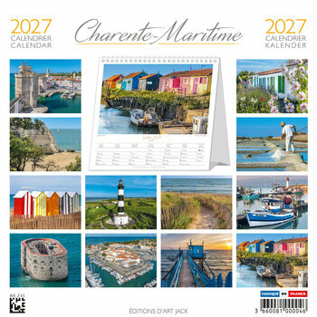 Calendrier Chevalet 2027 Charente Maritime Maison Roses Tr&eacute;mi&egrave;re