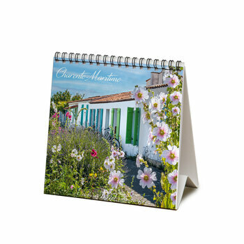 Calendrier Chevalet 2027 Charente Maritime Maison Roses Tr&eacute;mi&egrave;re