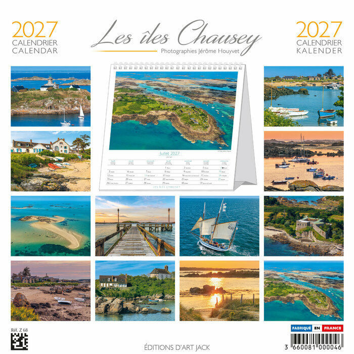 Calendrier Chevalet 2027 Normandie Les Iles Chausey Calendrier Chevalet 2027 Iles Chausey