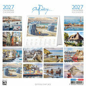 Calendrier Chevalet 2027 Normandie Mont Saint Michel par Pascal Benoit Calendrier à Poser 2027 Oeuvre Pascal Benoit Normandie