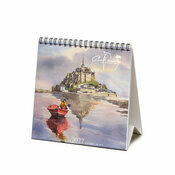 Calendrier Chevalet 2027 Normandie Mont Saint Michel par Pascal Benoit Calendrier Chevalet Art Mont Saint Michel 2027