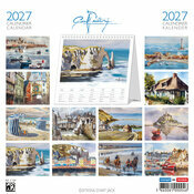 Calendrier Chevalet 2027 Normandie Honfleur par Pascal Benoit Calendrier Chevalet papier 2027 Honfleur oeuvre