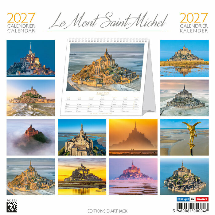 Calendrier Chevalet Mont Saint Michel 2027