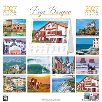 Calendrier Chevalet 2027 Pays Basque - Cheval Pottok