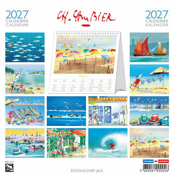 Calendrier Chevalet 2027 Oc&eacute;an Ports par Charles Cambier