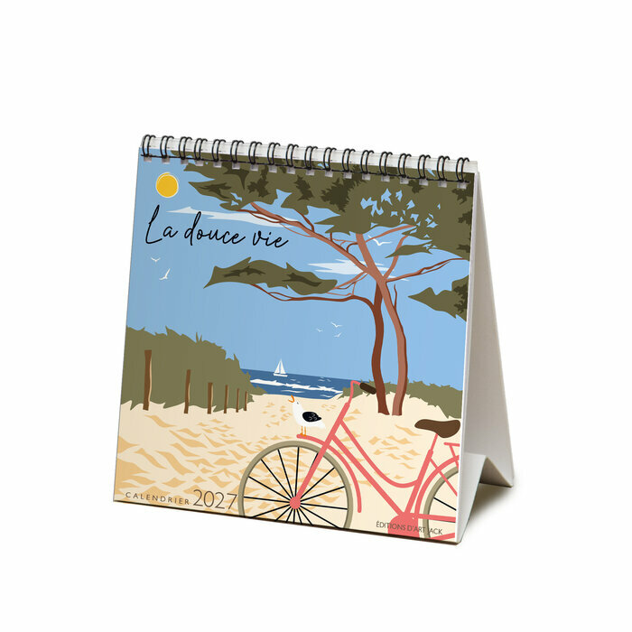 Calendrier Chevalet 2027 La Douce Vie - Affiche Tendance Calendrier Chevalet 2027 Sous le soleil exactement