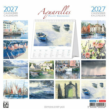 Calendrier Chevalet 2027 Aquarelle Phlippe Vandenberghe Voiliers