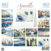 Calendrier Chevalet 2027 Aquarelle Phlippe Vandenberghe Voiliers Calendrier à Poser 2027