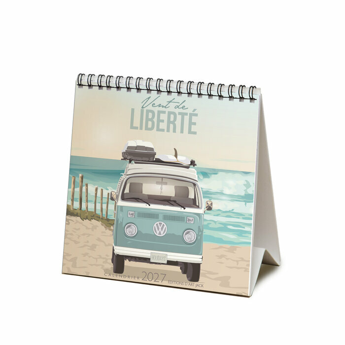 Calendrier Chevalet 2027 Cabine de Plage Ocean