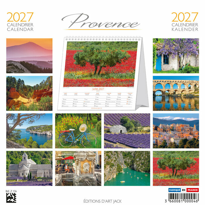 Calendrier � Poser 2027 Provence