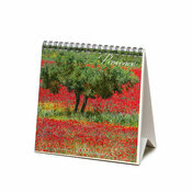 Calendrier Chevalet 2027 Champ coquelicots