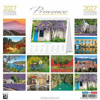 Calendrier Chevalet 2027 Provence Champs Lavande
