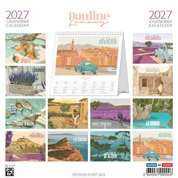 Calendrier Chevalet 2027 Vacances Proven&ccedil;ales Pauline Launay