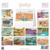 Calendrier Chevalet 2027 Vacances Provençales Pauline Launay Calendrier Provence 2027 Provence Coquelicots