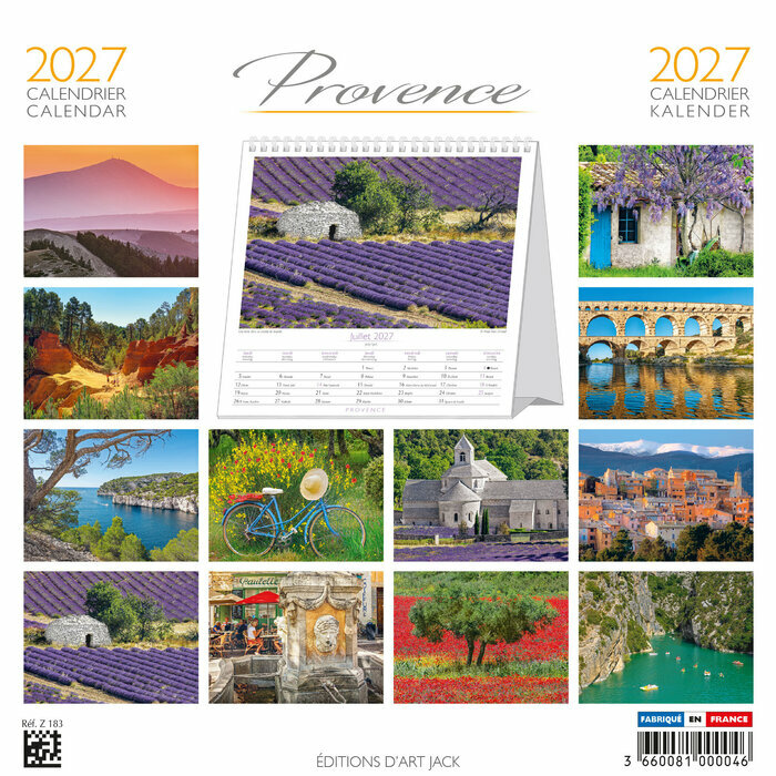 Calendrier Chevalet 2027 Provence Gorges du Verdon Calendrier Chevalet 2027 Gorges du Verdon