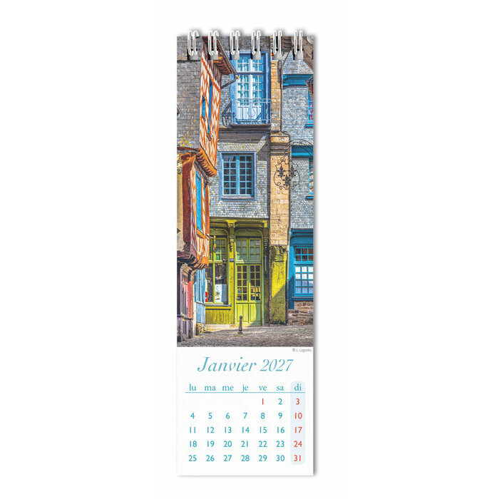 Calendrier 2027 marque page livre Bretagne