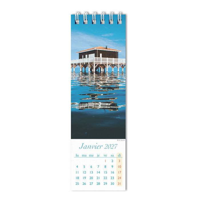 Calendrier Marque Page papier 2027 Arcachon Dune du Pilat