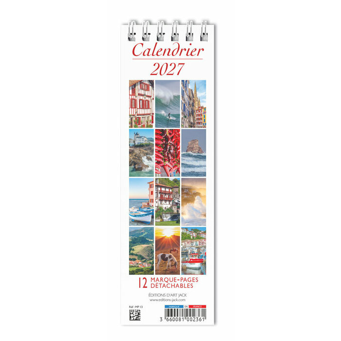 Calendrier Marque Page 2027 basque