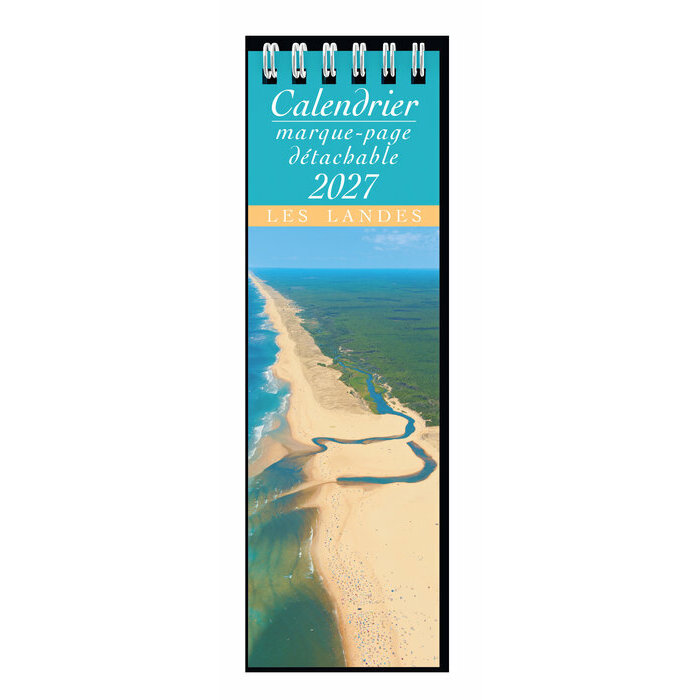Calendrier 2027 marque page Les landes