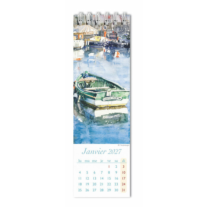 Calendrier Marque Page 2027 Bateaux art