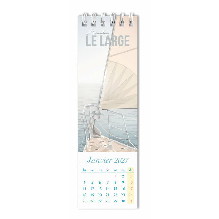 Calendrier marque papier page Un vent de Libert� 2027